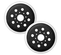 UTMACH 2 Pezzi 125mm Platorello per Levigatrice Platorello Strappo a 8 Fori Platorello Ricambio Autoadesivo Tampone di Ricambio per Levigatrice Compatibile con Bosch Gex125-1a Levigatrici Orbitali