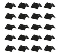 UTMACH 20 Pezzi Cinghie di Protezione per Bordi con Cricchetto 25mm Protezione Angolare per Carichi in Plastica Della Cinghia Legare Le Protezioni (Nero)