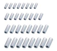 UTMACH 32 Pezzi Dadi di Accoppiamento, Esagonale M10 Lungo M8 M6 M12 a Manicotto per Macchine per Ufficio e Casa (4 Misure)