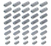 UTMACH 40 pezzi Dado Lungo Esagonale Dado a Stelo Lungo Dado a Barra Lunga Dadi di Accoppiamento Dadi Esagonali Lunghi Dadi Lunghi per Elettrodomestici e Ufficio(M10 M8 M6 M4)