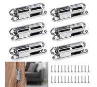 UTMACH 6 Pezzi Cerniere Rimovibili per Porte in Legno da Interno e Finestre - Cerniera di Ristrutturazione Con 24 Viti per Armadi e Mobili