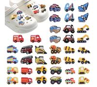 UTMACH Charm per Scarpe in PVC 38 Pezzi Ciondoli per Scarpe Bambini Ornamenti per Scarpe in Cartone Animato Distintivi Decorazione Scarpa per Bambini e Adulti Zoccoli Scarpe Braccialetto