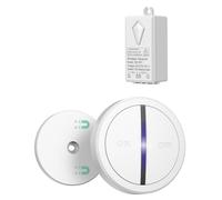 UTOI Interruttore Senza Fili per Luci 220V, Telecomando RF con Relè 10A, Comando a Distanza per Lampada LED, Interruttore Wireless da Parete, Impermeabile IP66, Portata 200m, Bianco