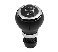 UTONGMU Pomello Cambio per VW per Tiguan 5N 2007-2011 5/6 Speed Gear Stick Pomello del Cambio Cuoio Boot Cover Collare Car Styling Accessori(6 Speed Knob)