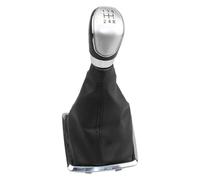 UTONGMU Pomello Del Cambio Per Focus 2 MK2 2005-2008 5 6 Marce Pomello Leva Cambio Cuffia Pelle(Silver,5 Speed)