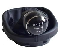 UTONGMU Pomello Del Cambio Per VW Per Caddy 2 II MK2 Per Touran Pomello Cambio Manuale A 5 6 Marce Con Cuffia Pelle(6 Speed)