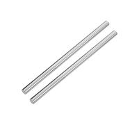 Utoolmart - Asta rotonda in acciaio, 10 mm, per tornio HSS 200 mm di lunghezza, per albero ingranaggi torni, barenatrice, asse in miniatura, perno cilindrico fai da te, 2 pezzi