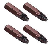 Utoolmart Pozi - Set di punte per cacciavite a testa esagonale da 1/4", lunghezza totale 25 mm, PZ2 con punte magnetiche per cacciavite a mano, trapano elettrico, 12 pezzi