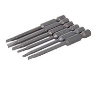 Utoolmart - Punte per cacciavite a punta di trangle da 1/4", attacco esagonale, 65 mm, lunghezza totale S2, in acciaio, per strumenti musicali elettronici, 1 set