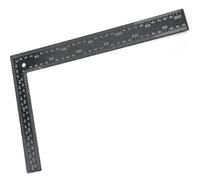Utoolmart Righello ad angolo retto, 200 mm × 300 mm, in acciaio al carbonio, a forma di L, strumento quadrato a 90 gradi, strumenti per inquadratura per falegnami, nero