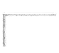 Utoolmart - Righello quadrato in acciaio inox a forma di 90 gradi, doppio angolo laterale per falegnameria a L, strumento di misurazione quadrato, 1 pezzo, UT191108C-0073, Low-end 250×500mm