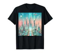 Utopia 2099 Design Dream Future City Maglietta