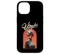 Utopia A Land Of Make Believe (dichiarazione di speranza, grafica retrò) Custodia per iPhone 14