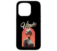 Utopia A Land Of Make Believe (dichiarazione di speranza, grafica retrò) Custodia per iPhone 15 Pro