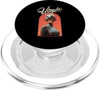 Utopia A Land Of Make Believe (dichiarazione di speranza, grafica retrò) PopSockets PopGrip per MagSafe