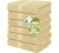 Utopia - Asciugamani da bagno, 6 pezzi, 61 x 122 cm