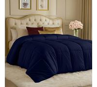 Utopia Bedding Comforters King Size, All Season Duvet Insert, Down Alternative Box Stitched Bed Comforter with Corner Tabs, Machine Washable (Navy)