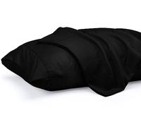 Utopia Bedding Confezione da 2 federe per cuscino king size, chiusura a busta, morbido tessuto in microfibra spazzolata, resistenti al restringimento e allo sbiadimento, 51 x 101 cm (king size, nero)