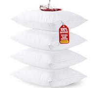 Utopia Bedding Confezione da 4 federe impermeabili con cerniera king size, a prova di cimici, federe per cuscini traspiranti 50 x 96 cm, bianco