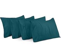 Utopia Bedding Confezione da 4 federe per cuscini Queen size, con chiusura a busta, in morbida microfibra spazzolata, resistenti al restringimento e allo sbiadimento, misura Queen size, 50 x 76 cm