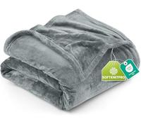 Utopia Bedding Coperta in Pile Coperta Leggera per Letto, Divano o Divano, Adatta a Tutte le Stagioni [228x228 cm, Grigio Cenere]