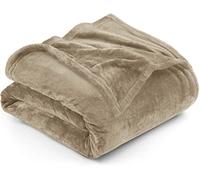 Utopia Bedding Coperta in Pile Coperta Leggera per Letto, Divano o Divano, Adatta a Tutte le Stagioni [259x228 cm, Cammello]