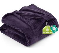 Utopia Bedding Coperta in Pile Coperta Leggera per Letto, Divano o Divano, Adatta a Tutte le Stagioni [259x228 cm, Viola]
