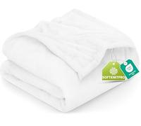 Utopia Bedding Coperta in Pile Coperta Leggera per Letto, Divano o Divano, Adatta a Tutte le Stagioni [259x228 cm, Bianco]