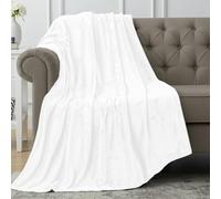 Utopia Bedding Coperta in Pile Coperta Leggera per Letto, Divano o Divano, Adatta a Tutte le Stagioni [152x127 cm, Bianco]