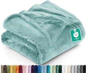 Utopia Bedding Coperta in Pile Coperta Leggera per Letto, Divano o Divano, Adatta a Tutte le Stagioni [228x228 cm, Celadon]