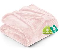 Utopia Bedding, Coperta in pile da 300 g/m², per letto singolo, colore rosa, 152 x 203 cm, con microfibra antistatica, leggera, morbida, confortevole, per letto, divano e poltrona, adatta per tutte le