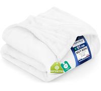 Utopia Bedding Coperta Pile Blanket [150x200 cm, Bianca] Coperta Calda per Letto, Divano, Sedia e Divano - 300 GSM Morbida, Accogliente e Spessa per Tutte le Stagioni
