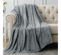 Utopia Bedding Coperta Pile Blanket [152x127 cm, Grigio Cenere] Coperta Calda per Letto, Divano, Sedia e Divano - 300 GSM Morbida, Accogliente e Spessa per Tutte le Stagioni