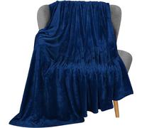 Utopia Bedding Coperta Pile Blanket [152x127 cm, Marino] Coperta Calda per Letto, Divano, Sedia e Divano - 300 GSM Morbida, Accogliente e Spessa per Tutte le Stagioni