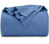 Utopia Bedding Coperta termica leggera in 100% cotone (queen size, 228 x 228 cm), 350 g/m², morbida e traspirante, per tutte le stagioni (legno di wedgewood)