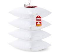 Utopia Bedding Copricuscini Impermeabili 45x70 cm (Set di 4) con Cerniera, Federe Cuscini Letto Certificato Oeko-TEX