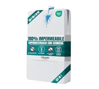 Utopia Bedding Coprimaterasso Impermeabile (160 x 190 x 20 cm), Coprimaterasso con Cerniera, Protegge Dagli Acari Della Polvere e Dalle Cimici dei Letti, Bianco