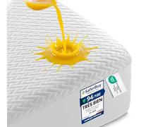 Utopia Bedding Coprimaterasso Impermeabile (160 x 190 x 30 cm) Design Premium a Zigzag, Tessuto 3D Morbido e Traspirante, Fodera per Materasso Regolabile con Tasche Profonde ed Elasticizzate