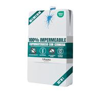 Utopia Bedding Coprimaterasso Impermeabile (160 x 200 x 20 cm), Coprimaterasso con Cerniera, Protegge Dagli Acari Della Polvere e Dalle Cimici dei Letti, Bianco