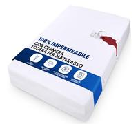 Utopia Bedding Coprimaterasso Impermeabile (180 x 200 x 20 cm), Coprimaterasso con Cerniera, Protegge Dagli Acari Della Polvere e Dalle Cimici dei Letti, Bianco