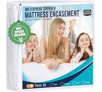 Utopia Bedding Coprimaterasso impermeabile con cerniera, a prova di cimici, in vinile sicuro e ipoallergenico (Twin-XL)
