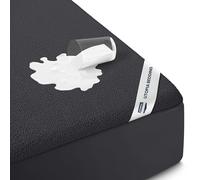 Utopia Bedding Coprimaterasso impermeabile full size, in spugna di alta qualità, 200 g/m², traspirante, stile aderente con tasche elastiche (nero)
