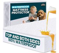 Utopia Bedding Coprimaterasso impermeabile in bambù, traspirante, con tasche elasticizzate