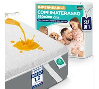 Utopia Bedding Coprimaterasso Matrimoniale Impermeabile 180 x 200 cm, 4 Angoli E