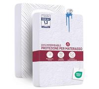 Utopia Bedding Coprimaterasso Matrimoniale Impermeabile 180 x 200 x 40 cm, Certificato OEKO-TEX, Proteggi Materasso, Traspirante, Lavabile, Stile Montato Tutto Intorno Elastico