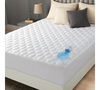 Utopia Bedding Coprimaterasso trapuntato impermeabile, materassino elastico per materasso spesso 30-38 cm (Bianco) (Bianco, 99 x 190 + 40 cm)