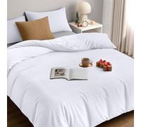 Utopia Bedding Copripiumino King Size - Microfibra Copripiumino 230x220cm + Federe 50x75cm - Bianco