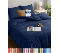 Utopia Bedding Copripiumino Matrimoniale 200x200 cm, Blu Navy