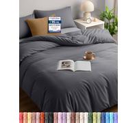 Utopia Bedding Copripiumino Matrimoniale 200x200 cm, Grigio
