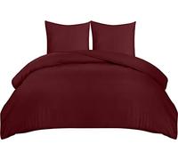 Utopia Bedding Copripiumino Matrimoniale 240x220 - Microfibra Copripiumino 240x220cm + Federe 65x65cm - Bordeaux